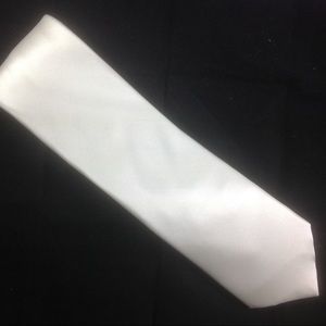 Nubio Solid White Satin Men's Tie